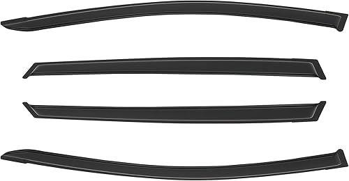 Miniatura 3 de OCPTY Viseras de ventana para RAV4 2013 2014 2015 2016 2017 2018 protectores de lluvia con cinta adhesiva deflectores de ventana lateral, 4 piezas
