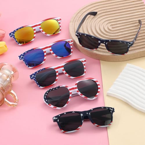 American Flag Sunglasses Bulk Patriot July 4th party favors Independence Day Party Supplies10 Pack 6