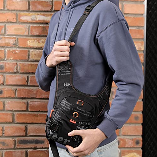 plplaaoo Waist Bag,Waterproof Nylon Fanny Pack,Lightweight Portable Motorcycle Leg Bag,Outdoor Cycling Chest Waist Pack for Hiking Travel Motorcycling Camping Fishing - Image 3