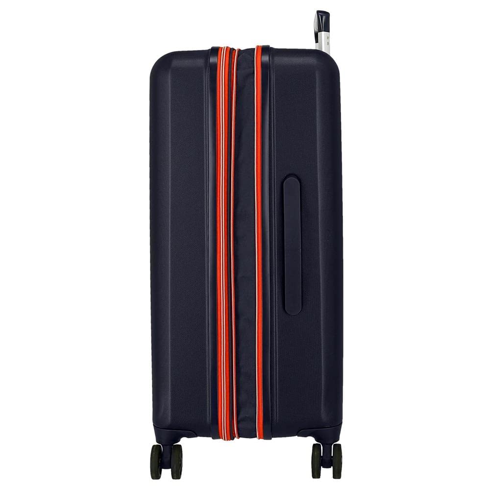 Joumma Disney Mickey Outline Maleta Mediana Azul 48x70x28 cms Rígido 3,98 kgs Cierre TSA ABS 3,98 kgs 79L