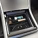 Price comparison product image Accessories for Tesla Model 3, Center Console Organizer Tray for 2017 2018 2019 Tesla Model 3, with Sunglass Holder, Coin, Cellphone, Storage Box for Tesla Model 3 Accessoies Non-Slip Armrest Tray.