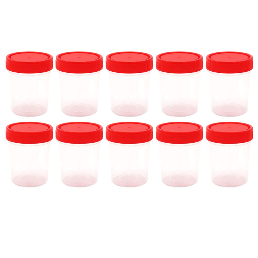 Pinicecore As Shown Sterile Container 10Pcs Hospital Urine Collection Sample Bottle 60Ml Sample Bottle