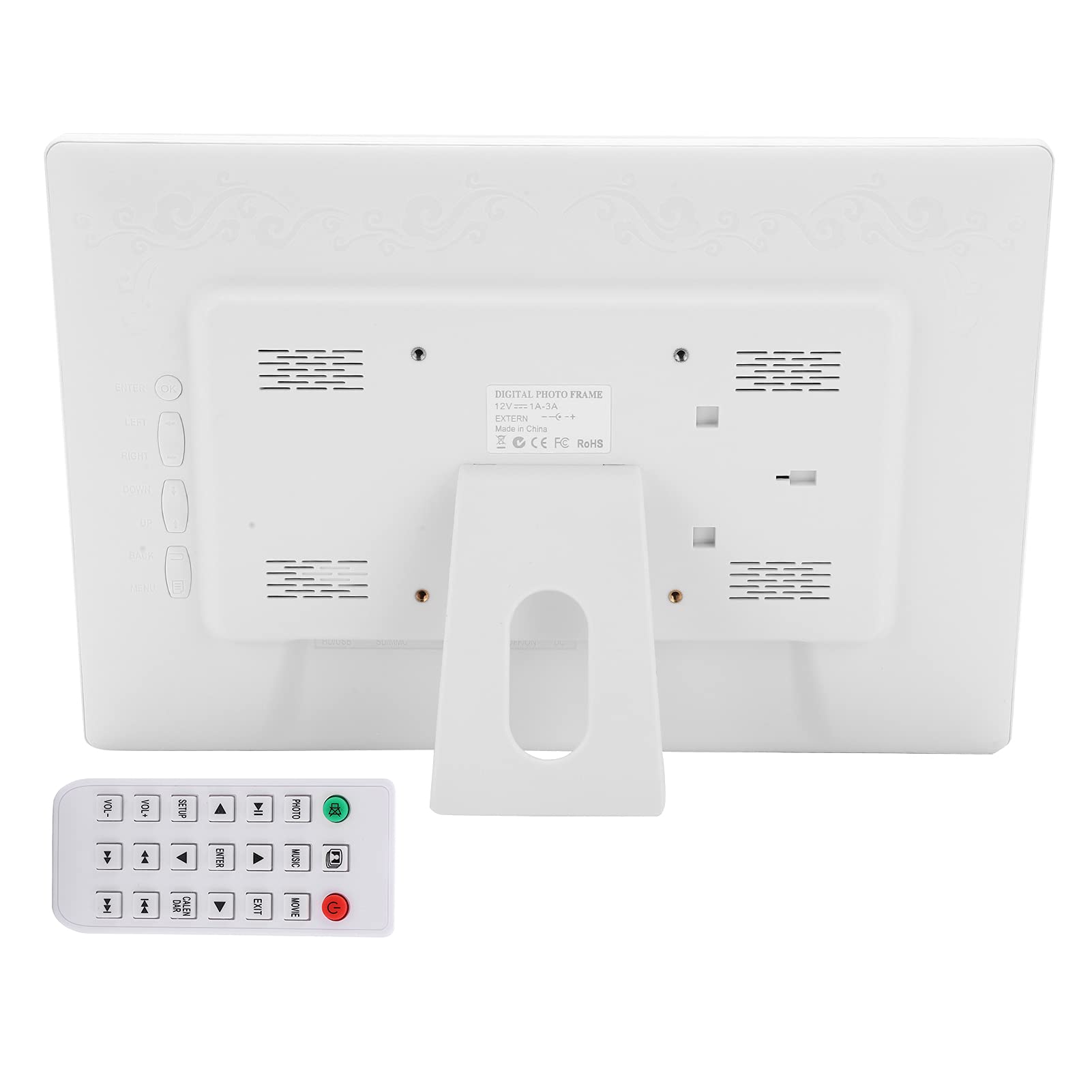 Cadre Photo Numérique 15,4 Pouces Grand Écran 1280 * 800 avec Télécommande - USB, Carte SD, Automatique, Photo, Musique, Vidéo, Horloge, Calendrier