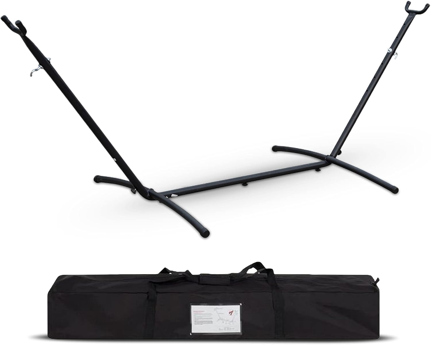 Project One Portable Heavy-Duty 9ft Steel Hammock Stand w/Carrying Case, Weather-Resistant Finish, 450lb Capacity : Patio, Lawn & Garden