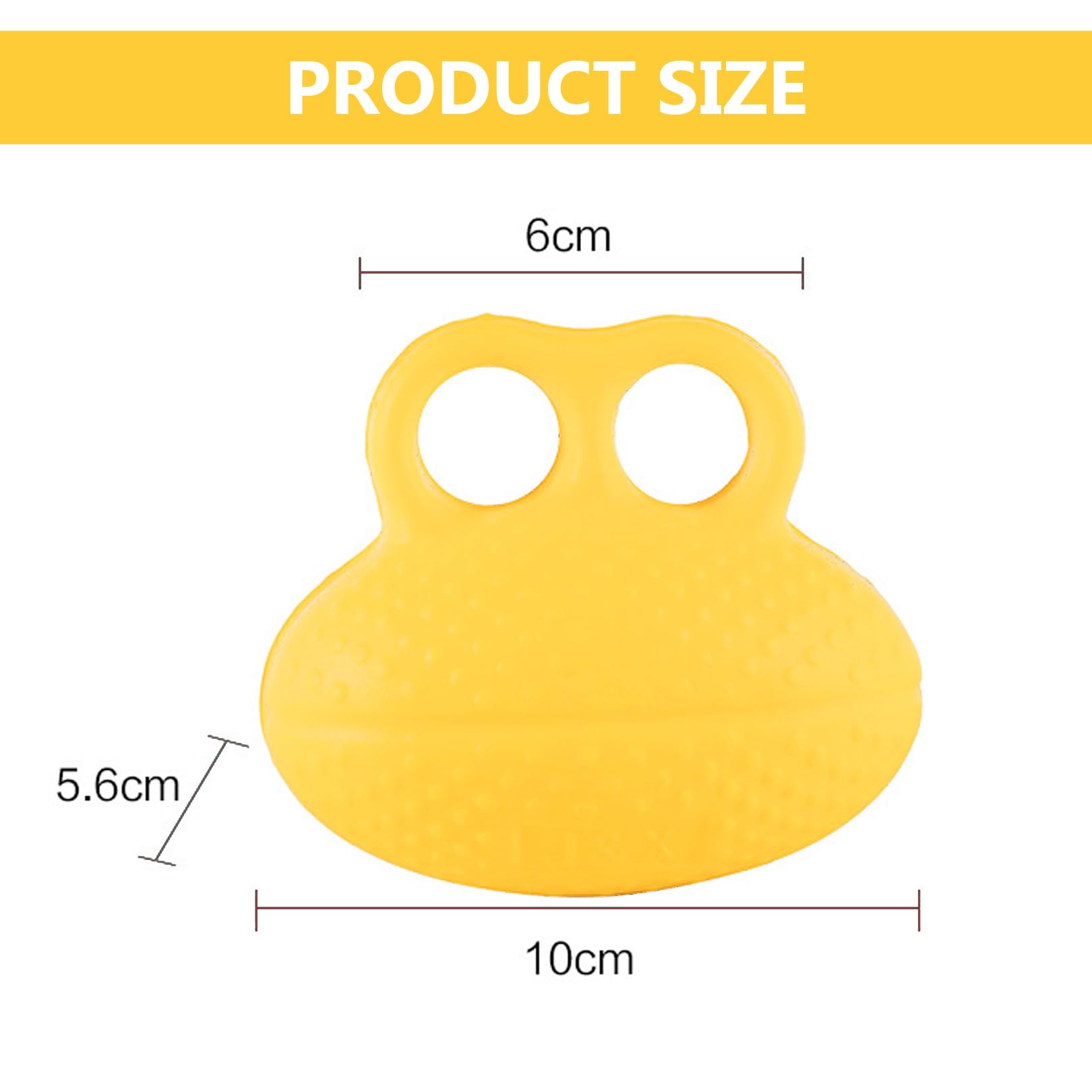 1pcs Finger Grip Ball,Finger Ball Exerciser Grip Ball Strength Squeeze Stress Balls,Stroke Hemiplegia Rehabilitation Training Equipment,Finger Grip Strengthening Exercise for Hand(Yellow) - Image 2
