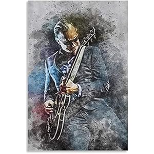 Iooie Canvas Muur Art Schilderen Poster Joe Bonamassa Beroemde Gitarist en Foto voor Veranda Decor Artwork Print Posters…