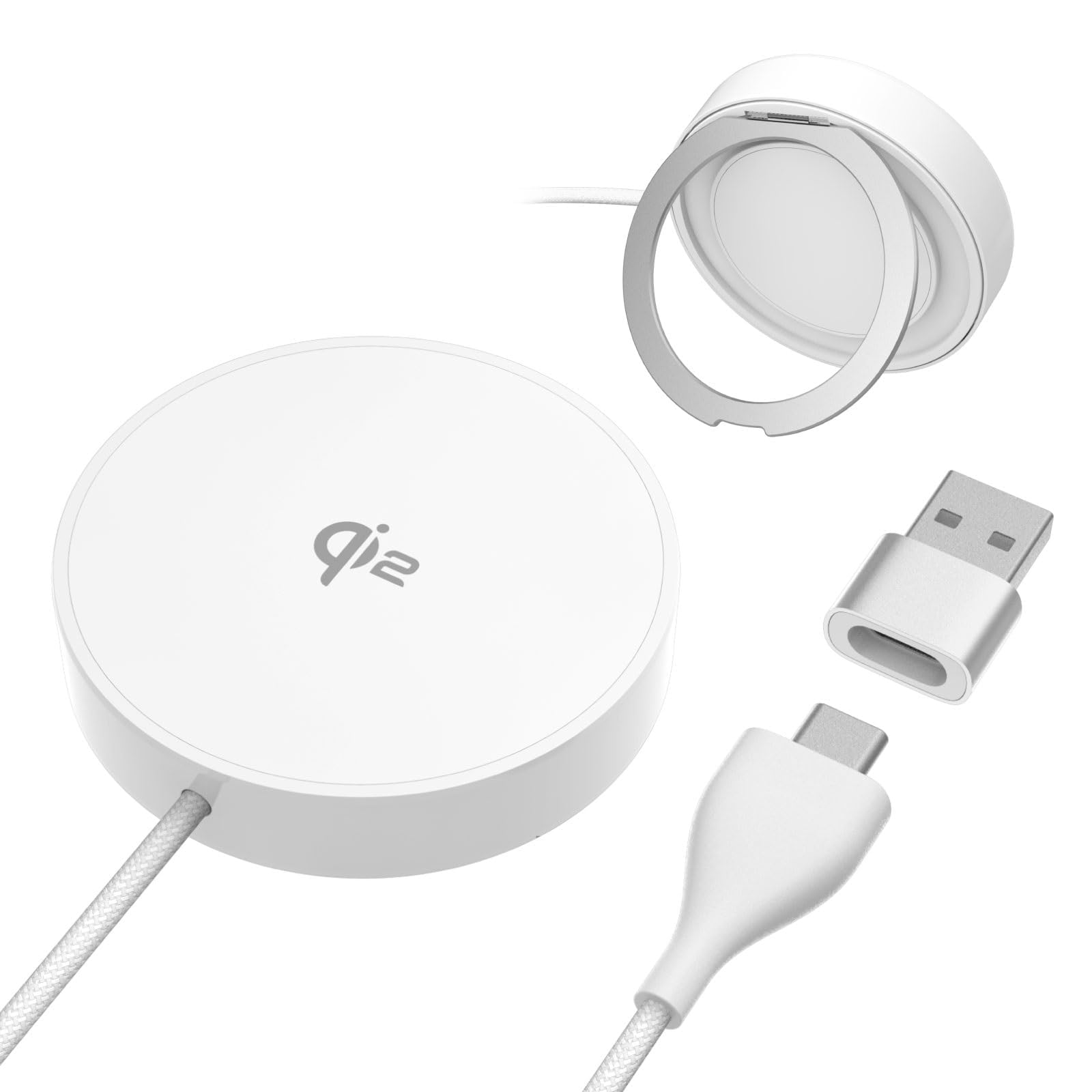 Amazon.co.jp: 多摩電子工業 マグネット式ワイヤレス充電器 スタンド付