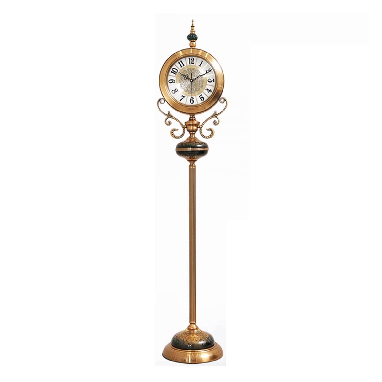 Despertador Reloj de Suelo de Lujo Ligero, Reloj Vertical for Sala de Estar, Adornos de Mesa, Reloj de Moda for el hogar Reloj de Escritorio(Color:A)