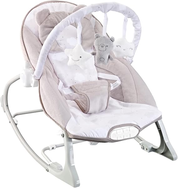 Maxi Baby, Cadeira de Descanso Bebê Musical Sons da Natureza, Caixa Vibratória, Cinto de 3 Pontos, Acompanha Travesseiro, Móbile de Brinquedos Removivel, (Até 18kgs), Polar Bege Menor preço em Maxi Baby, Cadeira de Descanso Bebê Musical Sons da Natureza, Caixa Vibratória, Cinto de 3 Pontos, Acompanha Travesseiro, Móbile de Brinquedos Removivel, (Até 18kgs), Polar Bege