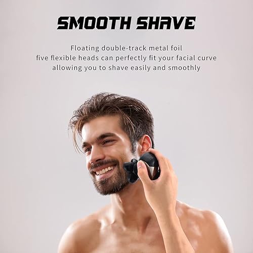 Miniatura 4 de Afeitadoras de cabeza para hombres calvos, maquinilla de afeitar eléctrica multifunción para hombres, afeitadora de calavera para cabeza calva,