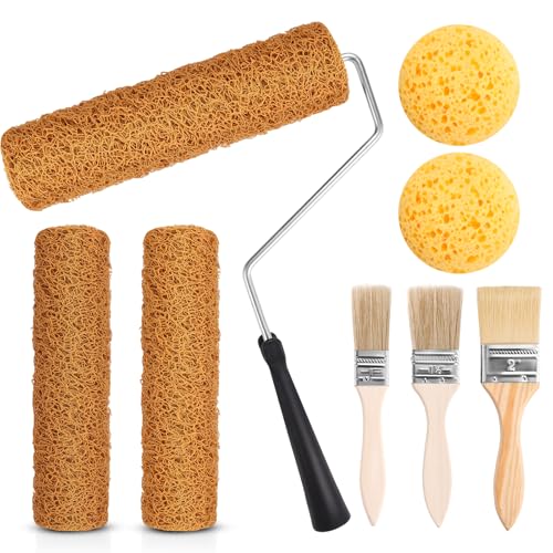 3 Pcs 9 Inch Textured Paint Roller Set Texture Roller