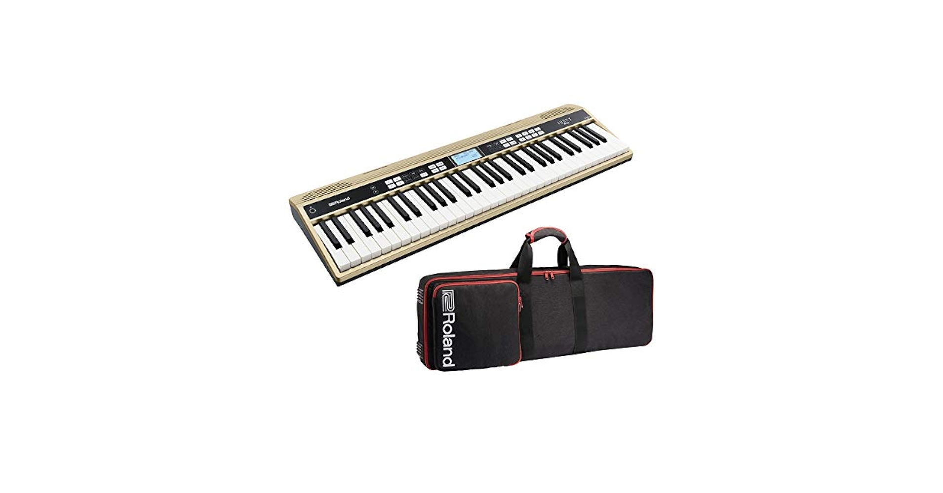 JUSTY HK-100 61鍵盤キーボード ゴールド ROLAND JUSTY HK-100 ハーモニー＆リズム練習用キーボード 送料