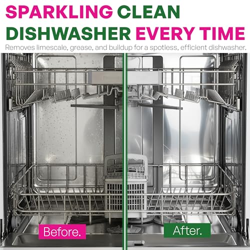 Image of Arnigo Dishwasher Descaler & Cleaner (10 Tablets) - 5 MONTH SUPPLY | Removes Limescale, Odour Causing Residue & Enhances Efficiency | Compatible with All Dishwasher Brands