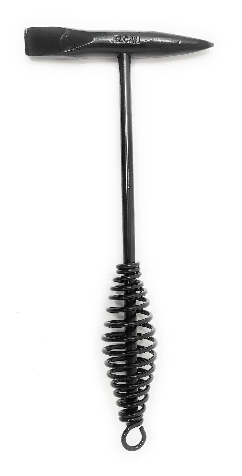 ELCAN Fresa professionale da 300gr per asportare scorie di saldatura a martello con lato a punta oa scalpello, realizzata interamente in acciaio pieno con trattamento termico