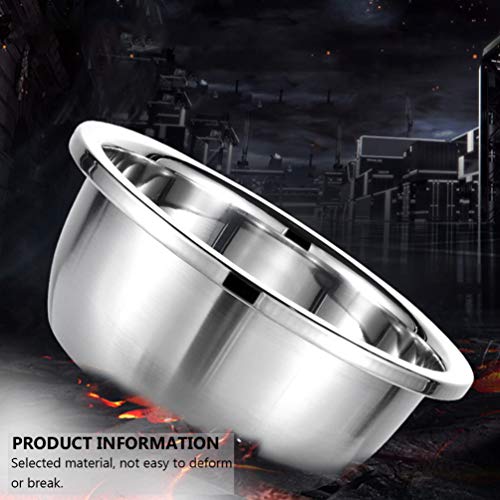 Cesto de escorredor de cozinha com 3 peças DOITOOL de aço inoxidável, tigela de drenagem de vegetais