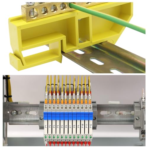 meccanixity din rail slotted aluminum mounting guide 4 inch x 14 inch x 03 inch for equipment installation pack of 6 pcs
