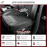 Walser Sitzauflage Auto Fernando, Qualitätssieger Sehr Gut*, Autositzauflage Rückbank, Auto Sitzauflagen 1 Stück, Autositzschoner Rückbank Kunstleder, Autositz Auflage, Autositzkissen Rückbank schwarz