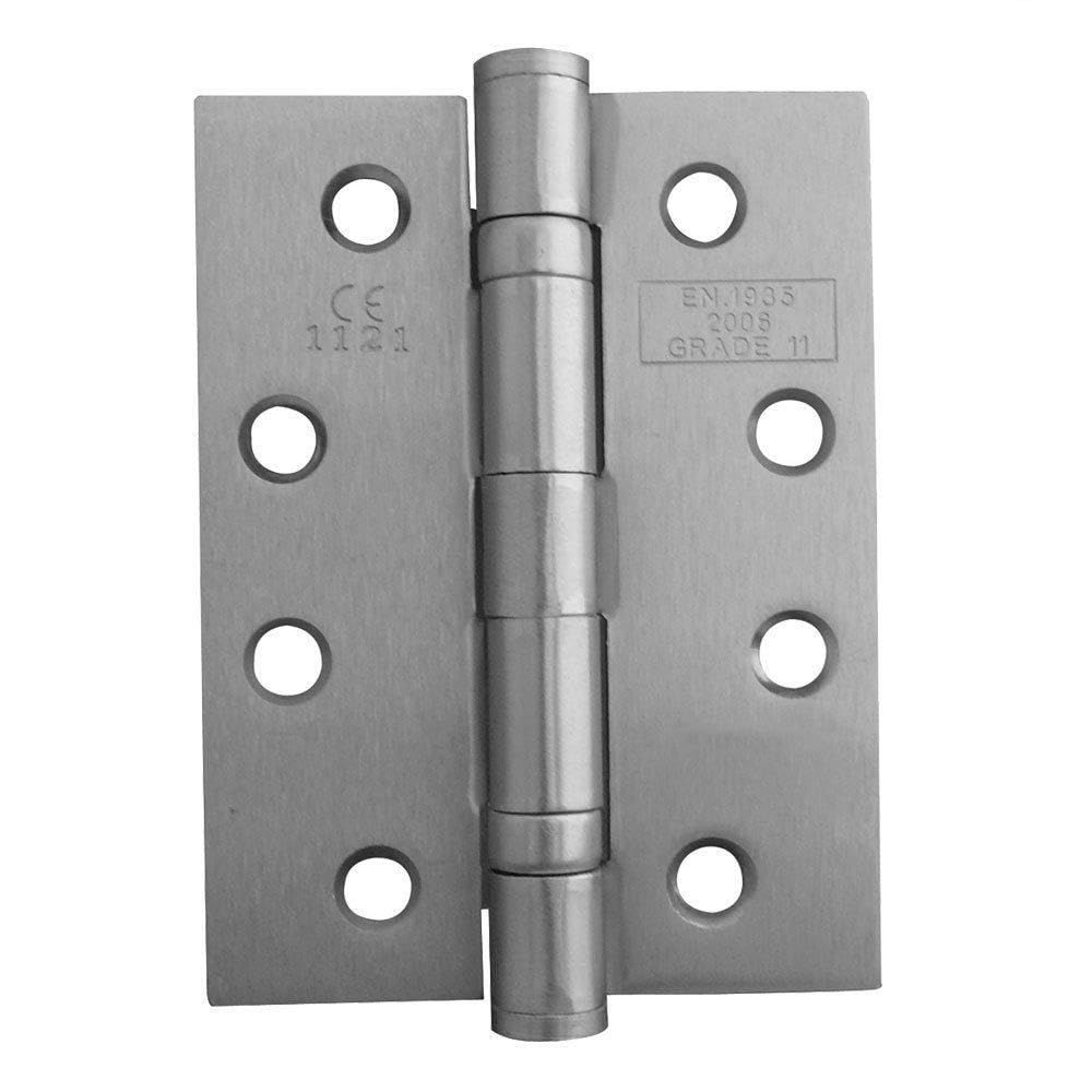 4 Inch Steel Ball Bearing Hinge 102mm x 76mm - Satin Nickel