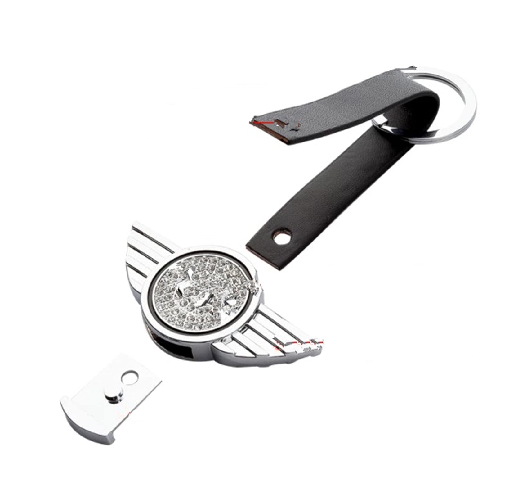QINQIN LUQIQI Ornamento simple del llavero del diamante del coche del estilo creativo para MINI COOPER F54 F55 F56 F60 R56 R60 (Color Name : MINI)