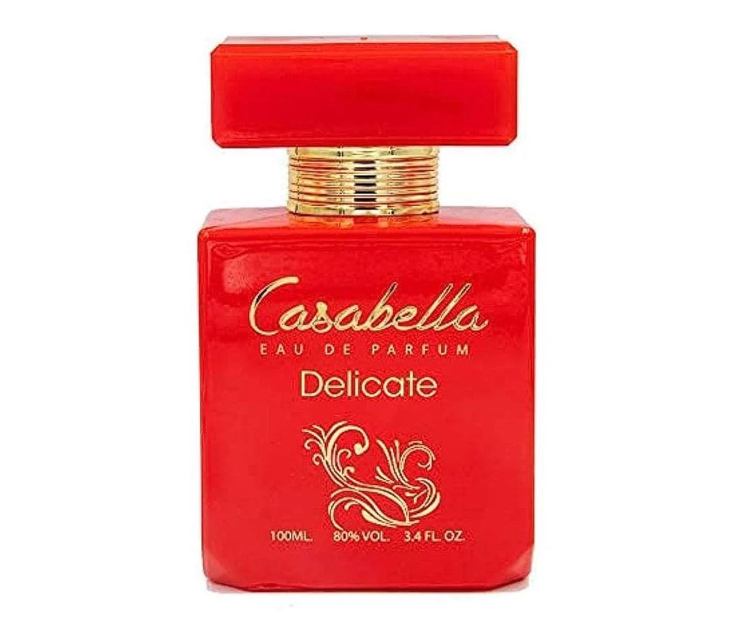 Casabella Delicate - 3.4oz - Eau De Parfum - Women’s Luxury Perfume with Fruity, Floral, Feminine & Romantic Scent - Long Lasting Cologne Mist & Body Spray - for Her