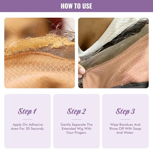 Image of Dolahair Lace Glue Remover for Lace Wigs, Tape-in Extensions Remover, Double-Sided Extension Tape Remover