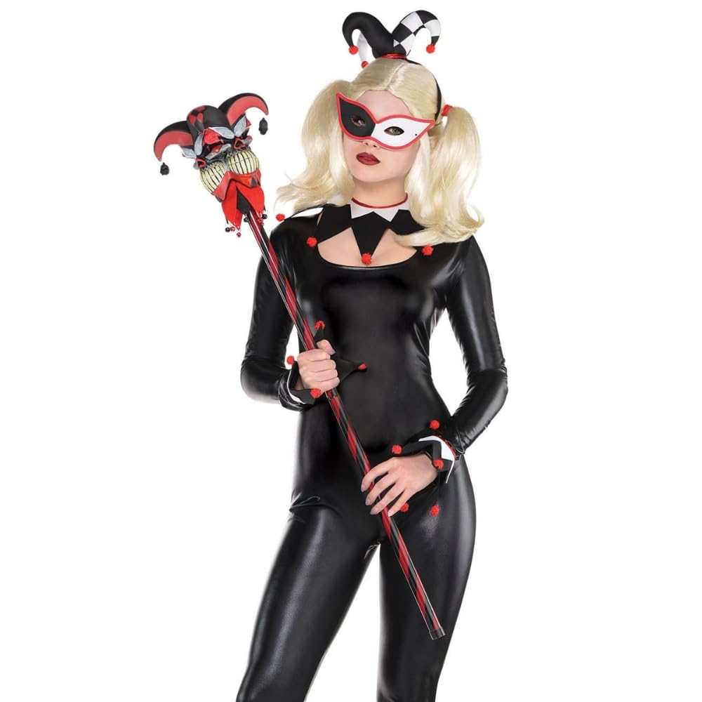 Amscanamscan 847229-55 Jester Accessory Kit, Adult Standard, Black