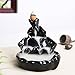 PIXNOR Handmade Incense Tower Burner | Backflow Incense Holder -All Together Now Style, Ideal for Yoga Room or Home Décor (Black)