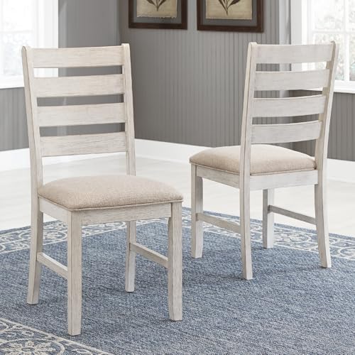 Image of Signature Design by Ashley Skempton Farmhouse Dining Chairs Set of 2, White