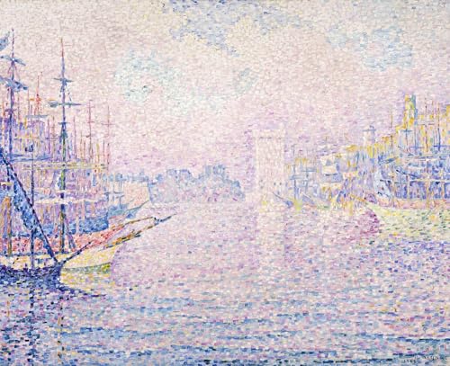 Impression Brume matinale du port de Marseille Paul Signac poster pour habiller un grand mur