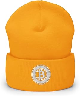 Hogue WS LLC Bitcoin Gold Cryptocurrency Logo Hat (Embroidered Cuffed Beanie)