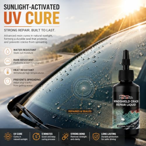 2 Pack Car Windshield Repair Fluid Kit