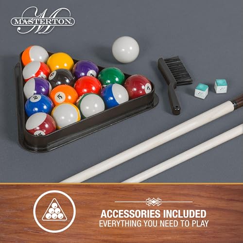 Image of EastPoint Sports Masterton 2.0 Billiard Bar-Size Pool Table 87 Inch - Perfect for Family Game Room