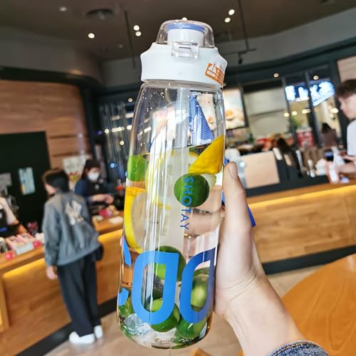 Image of THE VENTI SHOTAY COOL Unbreakable Water Bottle with Sipper BPA Free Tritian, Leak-Proof Water Bottle Ideal for Office, Sports, School, Gym (1000ML-White)