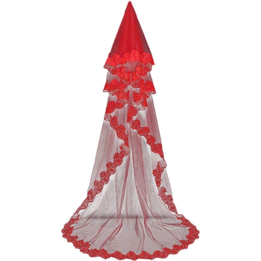 Brautschleier, 3 M, Einlagig, Lang, Hochzeitsschleier, Spitzenkante, Kathedrale, Langer Hochzeitsschleier, Elegantes Brautschleier-zubehör