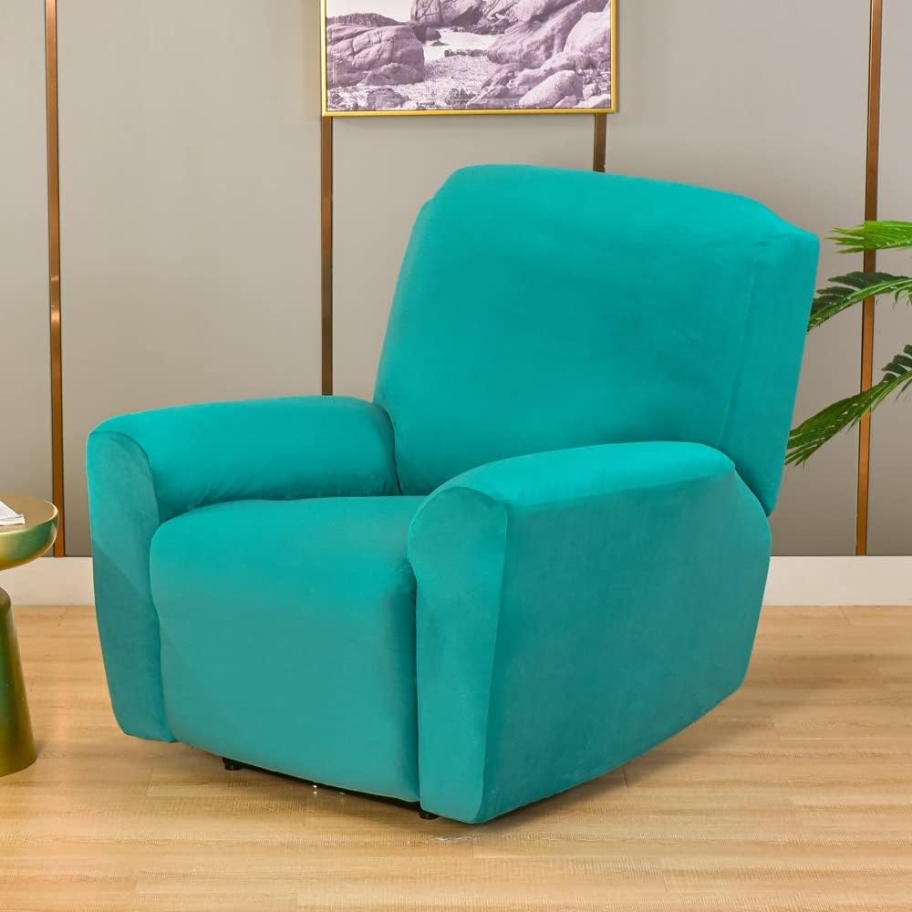 Recliner Covers Stretch Recliner Chair Covers 4 Pieces SeperatelyClean With Pocket
