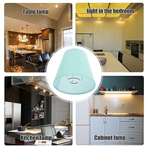 Image of Fabric Lampshade Pendant Lamp Shade Barrel Lamp Cover Table Lamp Light Cover for Table Chandelier Wall Lamp, Green