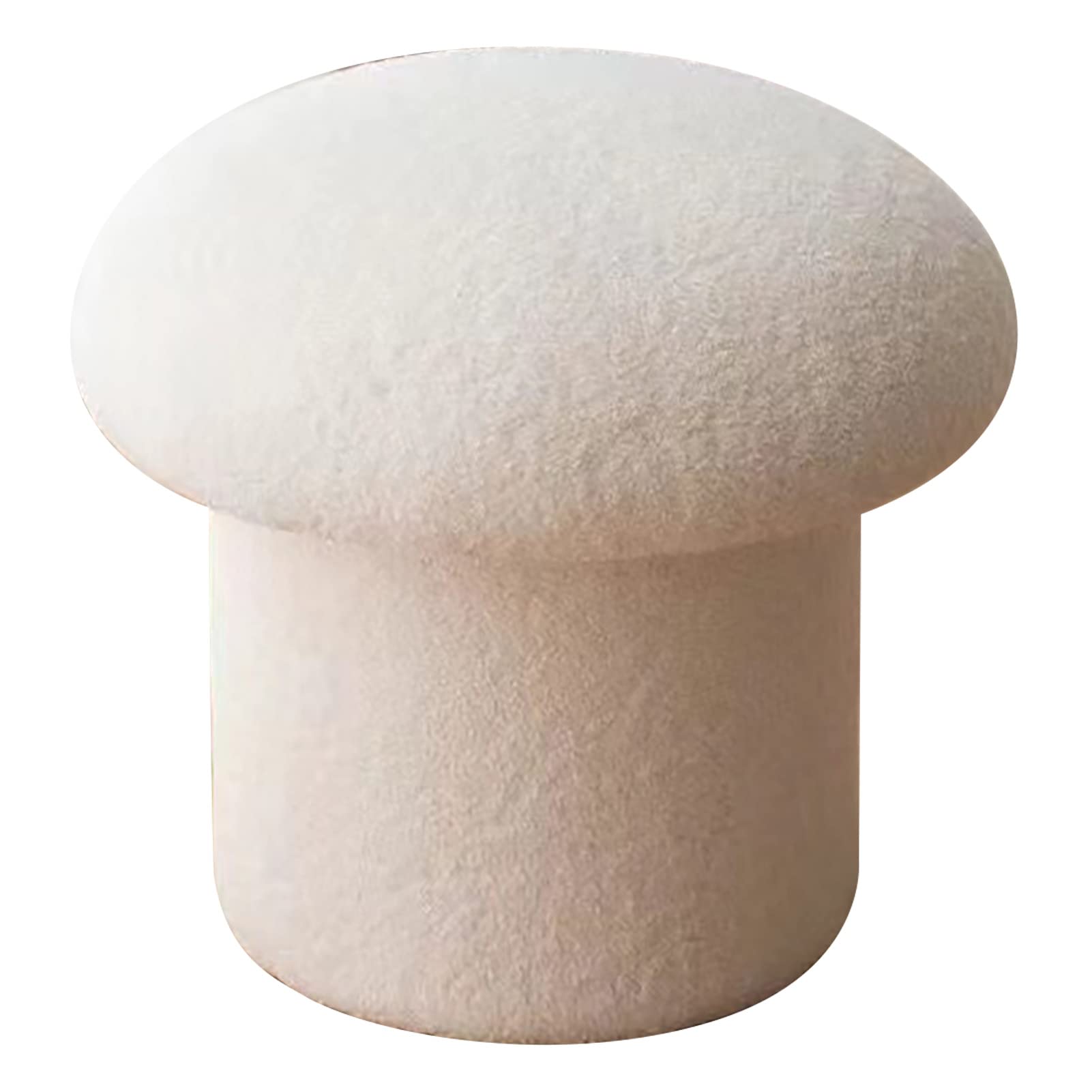 woshow Sofa Bench, Foot Stool Reliable Elastic Pine Material Decorative Practical for Hotel (White)