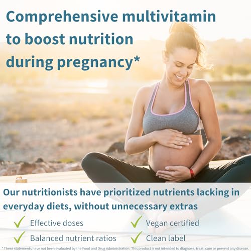 Methylated Prenatal Multivitamin for Women, Folate for MTHFR, High Absorption, Clean Label, Gentle Iron, Choline, Calcium & Magnesium, Vegan Pregnancy Vitamins, Halal, Non-GMO, 60 Tablets, by Igennus - Image 3