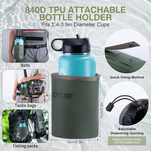 Image of Goture 5-Layer Breathable Stocking Foot Waders & Waist Gear, 5 Sizes
