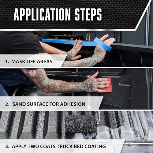 Rust-Oleum 342669-2PK Truck Bed Coating, Gallon, Black, 2 Pack - image 7