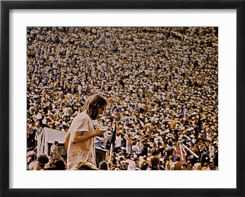 ART.COM Wall Photo Woodstock, 1970 on Black Frame, 21" x 17" by ART.COM - Used condition - Image 2