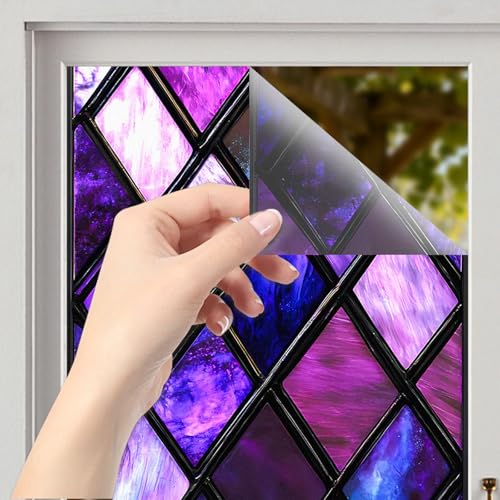 Vinilo decorativo para ventana Nuxovilar Gothic Purple 17.5×39.3 in miniatura 2