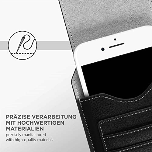 Étui compatible avec Apple iPhone 15 horizontal avec compartiment cartes - 4