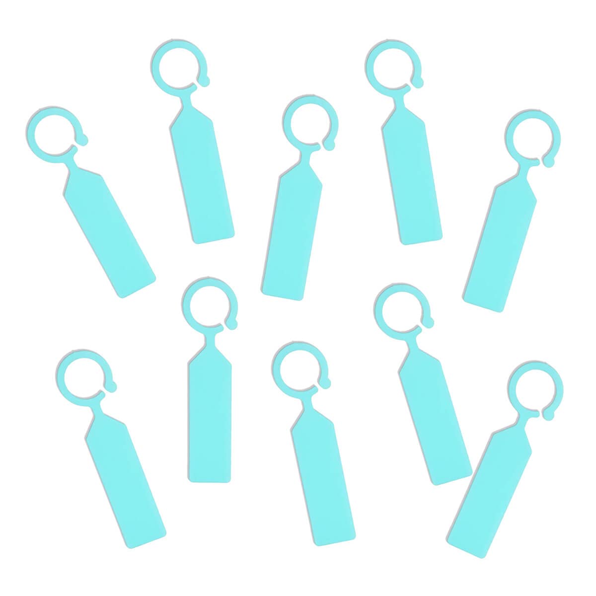 MHY 100 Pcs Thick Plastic Plant Tree Tags - Garden Waterproof Plant Labels - 4.3 inch Color Hanging Plant Markers for Plants, Potted Plants, Nurseries, Trees，Gardening (Apple Blue)