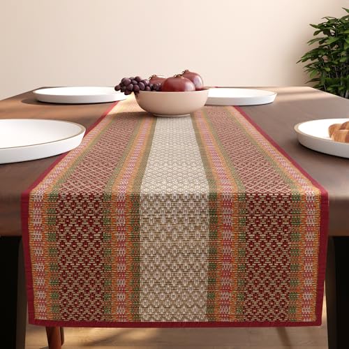 Encasa XO Handcrafted Madurkathi River Grass Table Runner 4 Seate...