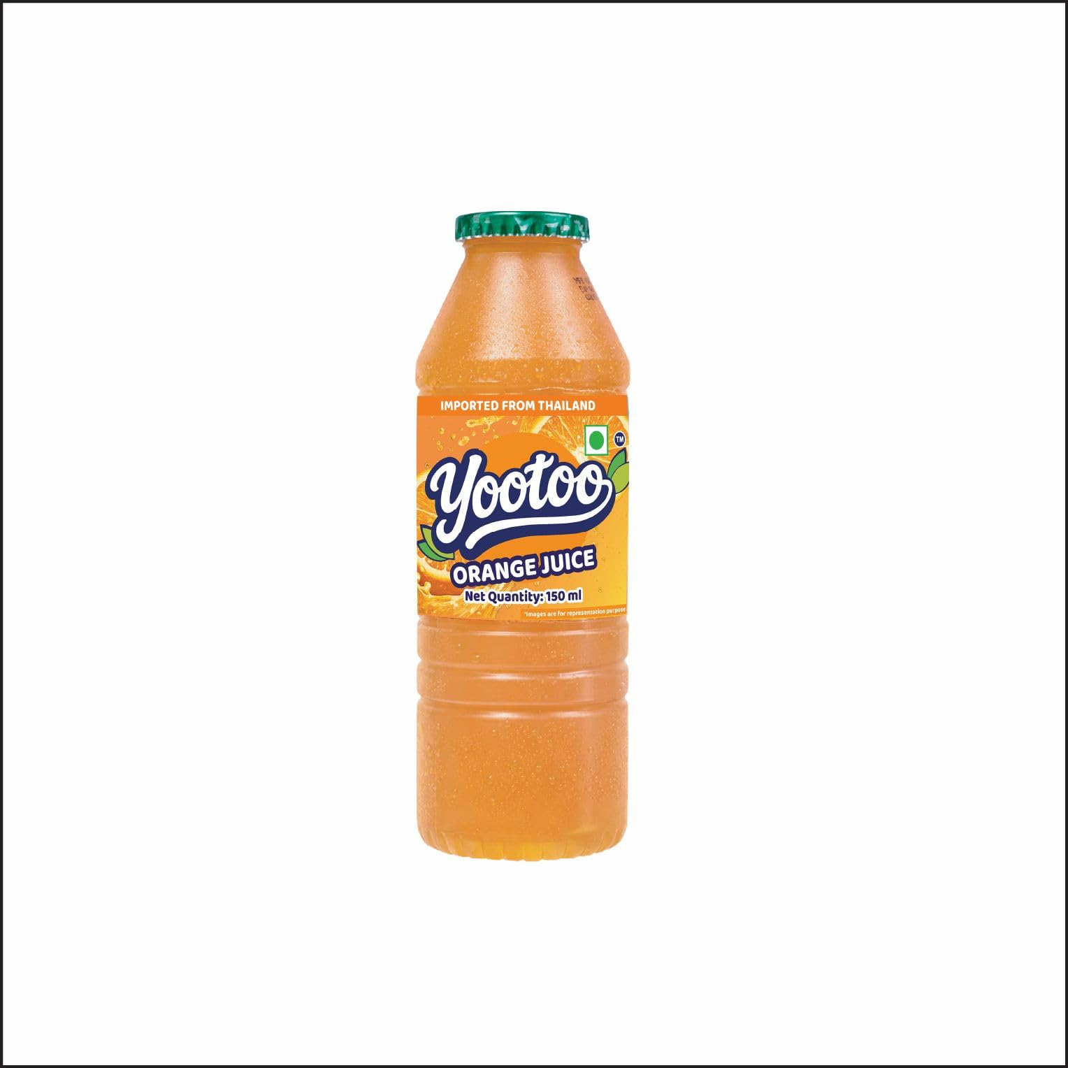 YooToo Orange Fruity Drink | 25% Real Fruit Juice | Only 25 Calories & Less Than 4g Sugar | 150 ml (Pack of 6)-image-31