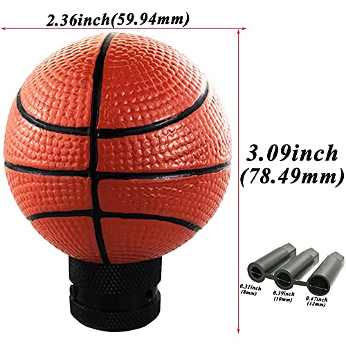 Abfer Stick Shifter Knob Unique Gear Lever Car Shift Handle Ball Car Accessories Fit Most Manual Automatic Transmission Vehicles, Basketball Shape #TOP1