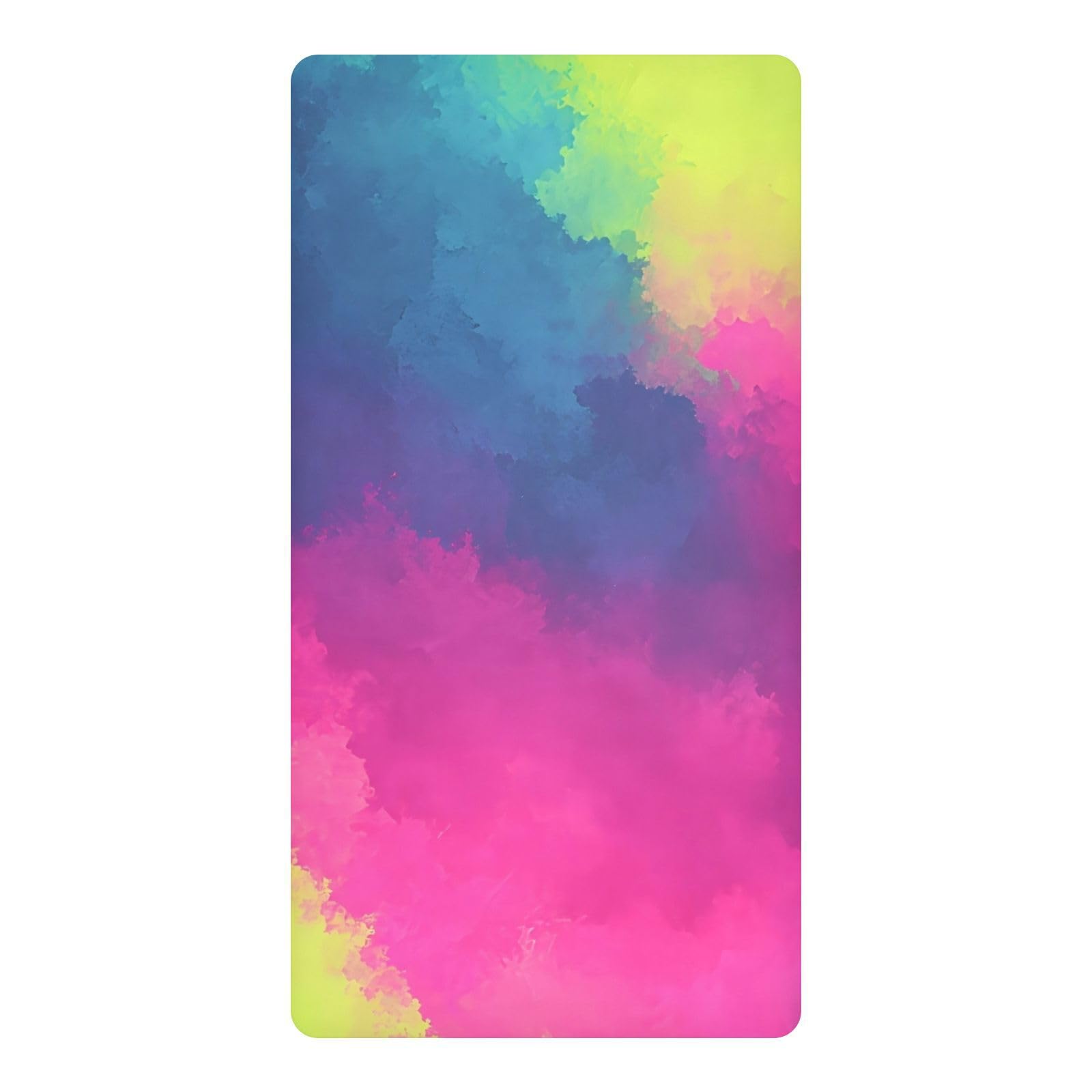 Drap imperméable pour tout-petit 132x71 cm coloré tie-dye pour lit de fille