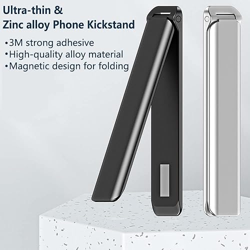 Miniatura 2 de Kinizuxi Soporte para teléfono celular, soporte de aluminio vertical y horizontal para escritorio, soporte ajustable para teléfono compatible con