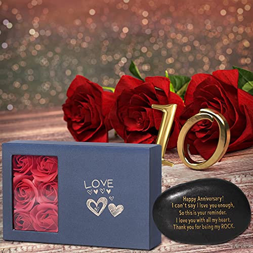 Anniversary Wedding Gifts For Him, Couple Gifts, Anniversary Wedding Gifts For Couple, Husband, Wife, Boyfriend Or Girlfriend, Engraved Natural Rock Gift With Words, Unique Birthday Gifts. #TOP3